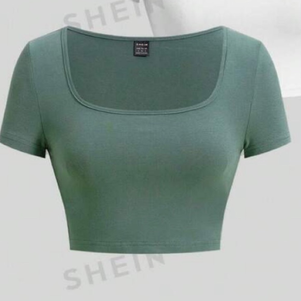 NWOT Shein Crop Square Neck